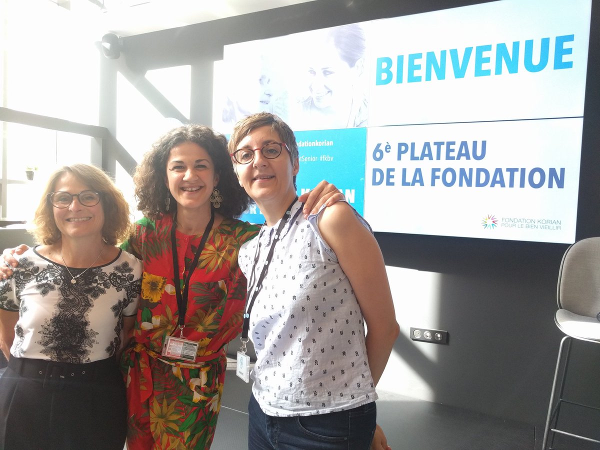 Ready to go on live with <a href="/Niapette/">Fred PAIN</a> et <a href="/CossinIsabelle/">Cossin Isabelle</a> #StrateResearch au 6e plateau de la @fondationKorian pour parler des seniors et des robots ! <a href="/StrateDesign/">Strate École de Design</a>