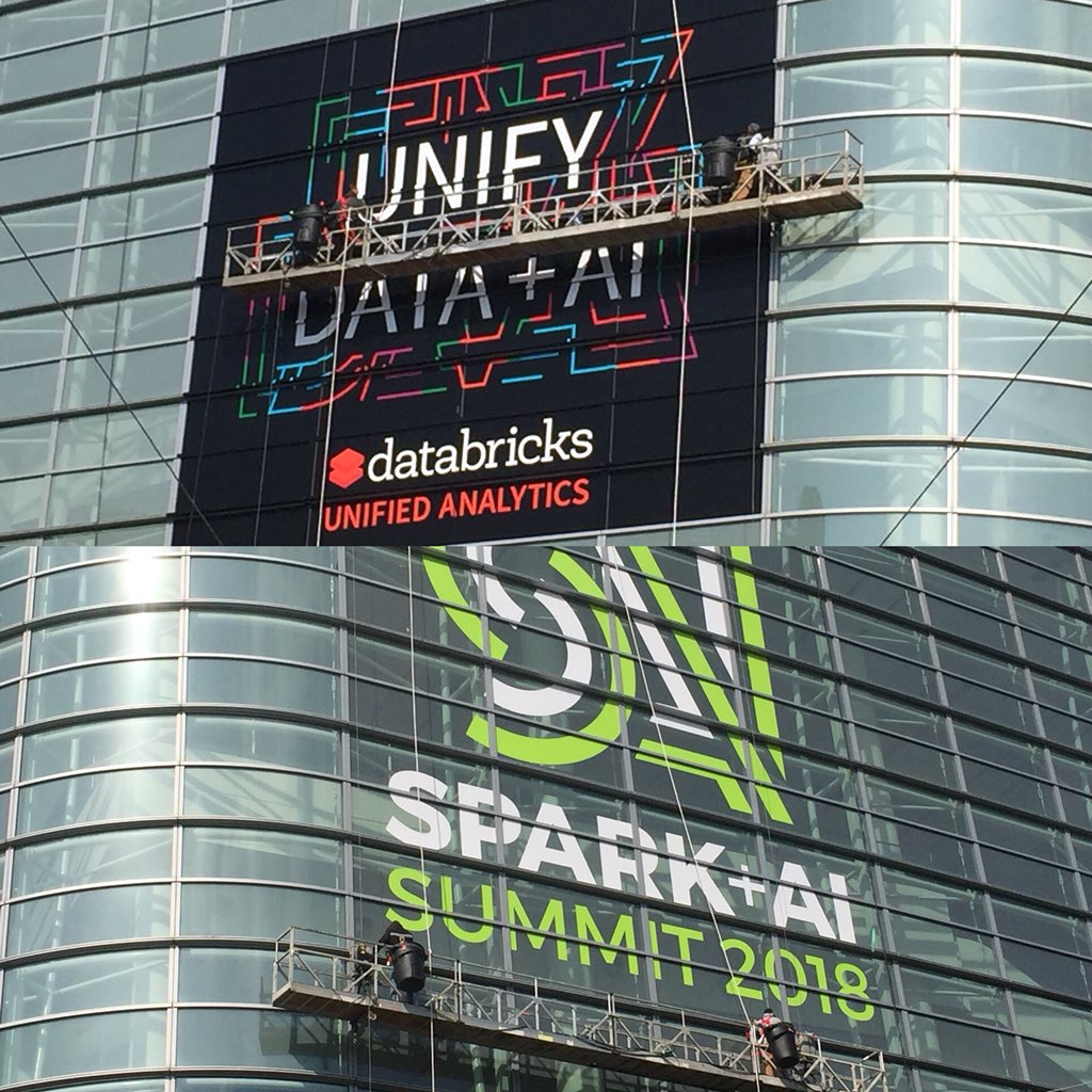 2twitme's tweet photo. .@SparkAISummit tear-down time. What a smashing success. Thanks to all involved at all levels of participation! Europe we are coming in October. Let’s make that happen there, too, @Databricks! https://t.co/le0gt01miC