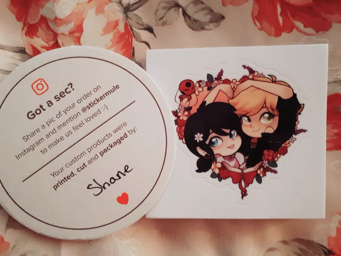 Stickers just came!
Thank you so much @stickermule for making them come to life! ❤ 