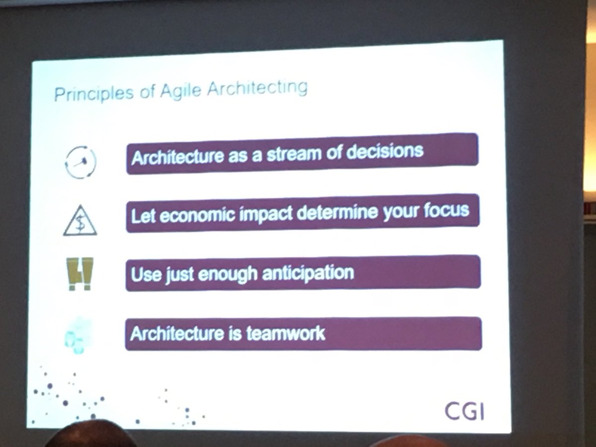 Principles of agile architecture by ⁦<a href="/eltjopoort/">Eltjo Poort</a>⁩ ⁦<a href="/BAEA_/">BAEA</a>⁩ #eacafe #solarch