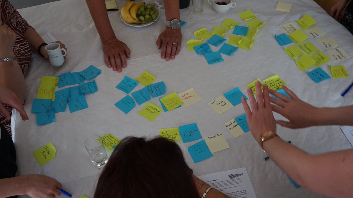 WilmaVogels's tweet photo. In een collegiale creatieve @ynnovate sessie in kaart gebracht hoe we als organisatie kunnen inspelen op een gemeenschap in beweging. #innovatie #organisatieinontwikkeling https://t.co/tP2UnKJzCD