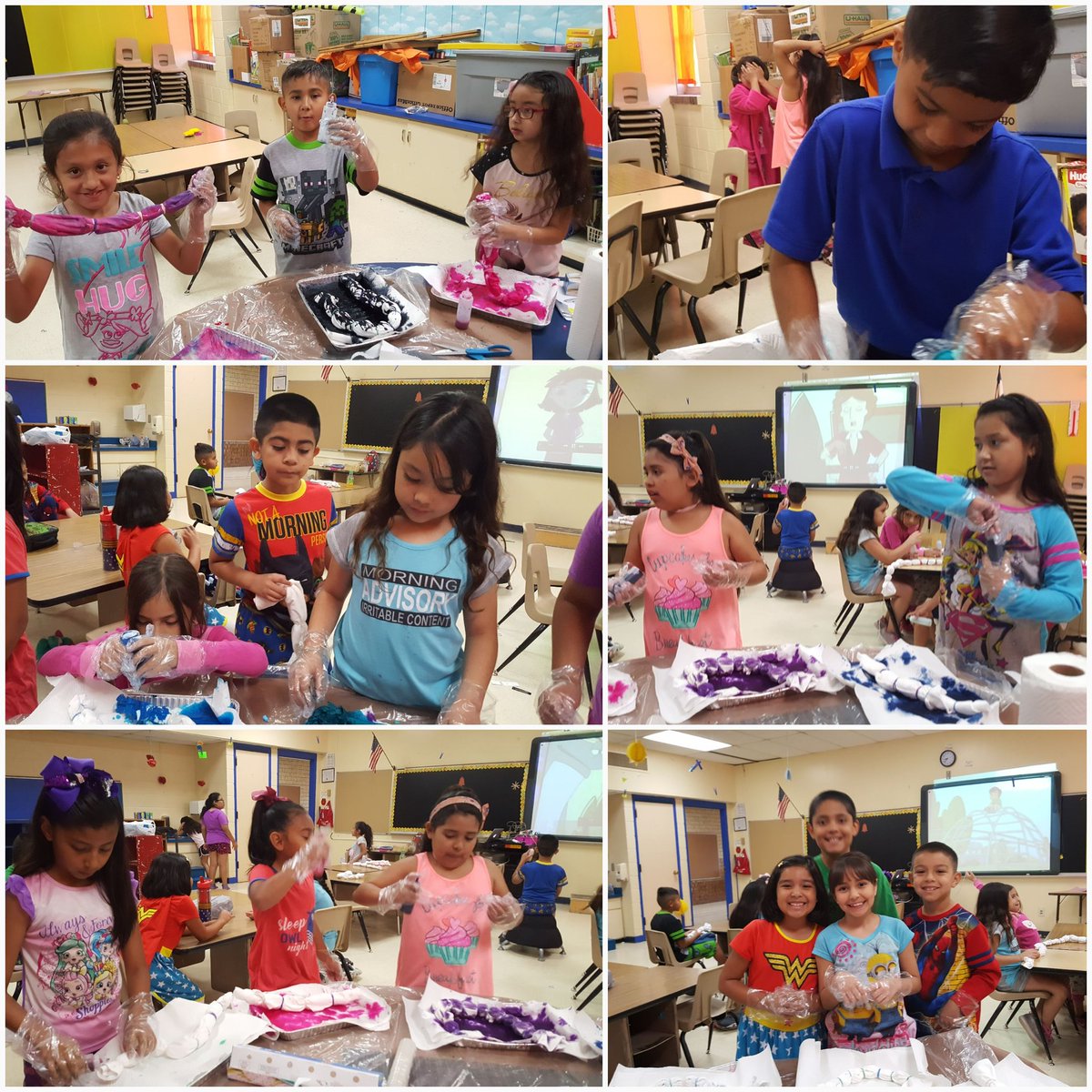 angr17's tweet photo. Keeping our class "tied" together #THEDISTRICT #LeBarronPark #YISD #Classshirts #tiedye https://t.co/GX9yl0SEU3