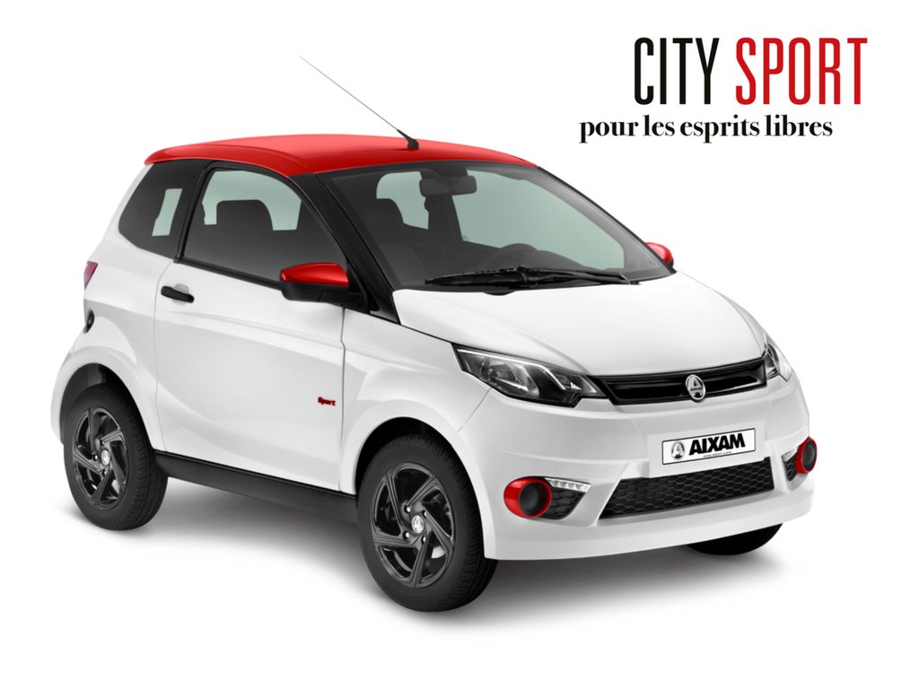 La toute nouvelle série limitée City Sport  #Aixam #voituresanspermis #serielimitee