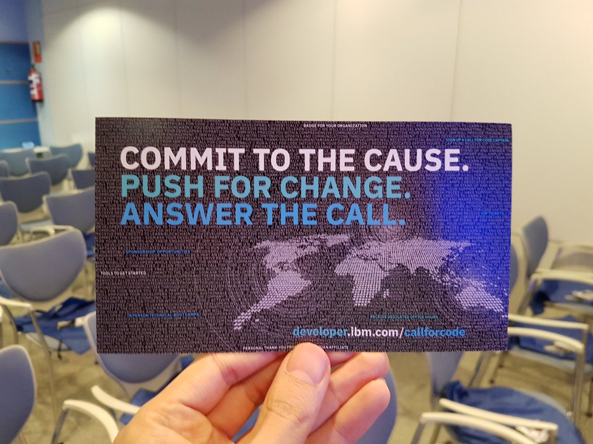 nachoad's tweet image. Hoy hay algún que otro regalito muy útil 😁... E información sobre el proyecto #callforcode
#meetup #BigDataDevelopers #AI #MachineLearning