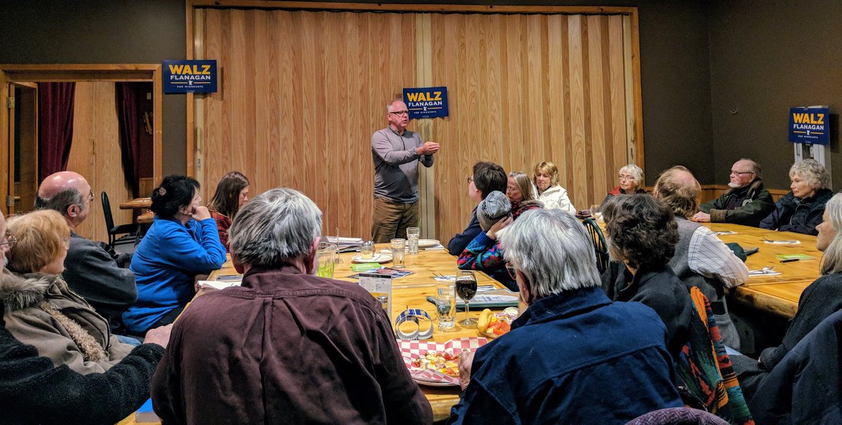 Tim_Walz's tweet photo. #TBT to speaking to Greater MNs about the issues that matter: high-quality affordable healthcare for all, equitable funding for rural schools, and increasing access to broadband internet all across our state! #GreaterThanTheDivide #UniteMN https://t.co/d48MfNuxk1