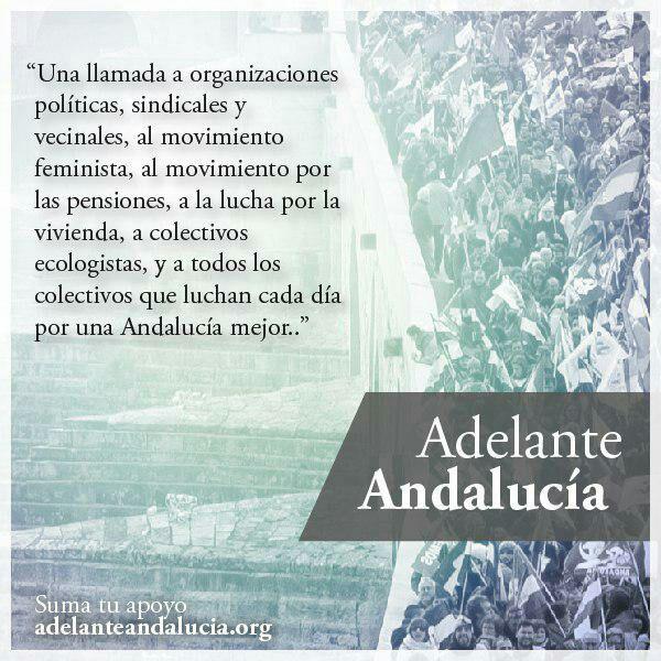 Porque ha llegado el momento de la construcción colectiva, el momento de entender Andalucía de la manera que merece: una Andalucía feminista, solidaria, con un nuevo modelo productivo innovador congruente con el medio ambiente y que piense en el largo plazo 

#AdelanteAndalucía