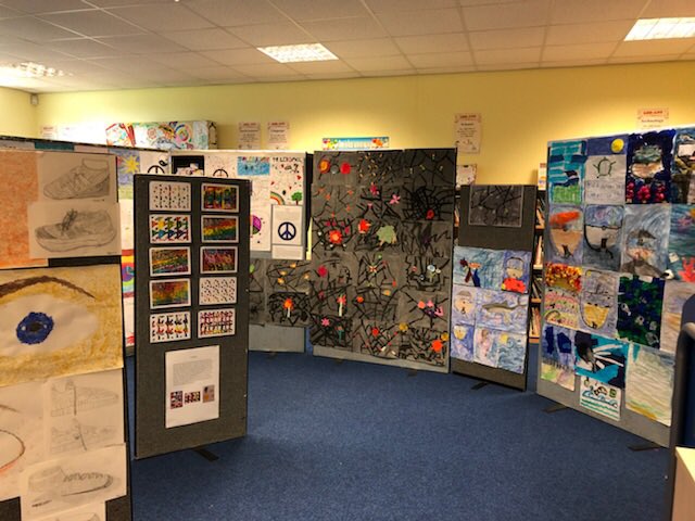 leighfield_acad's tweet image. Our art gallery is all ready for parents to come and see their children’s masterpieces at our Summer Fete on Saturday! #creativeweek