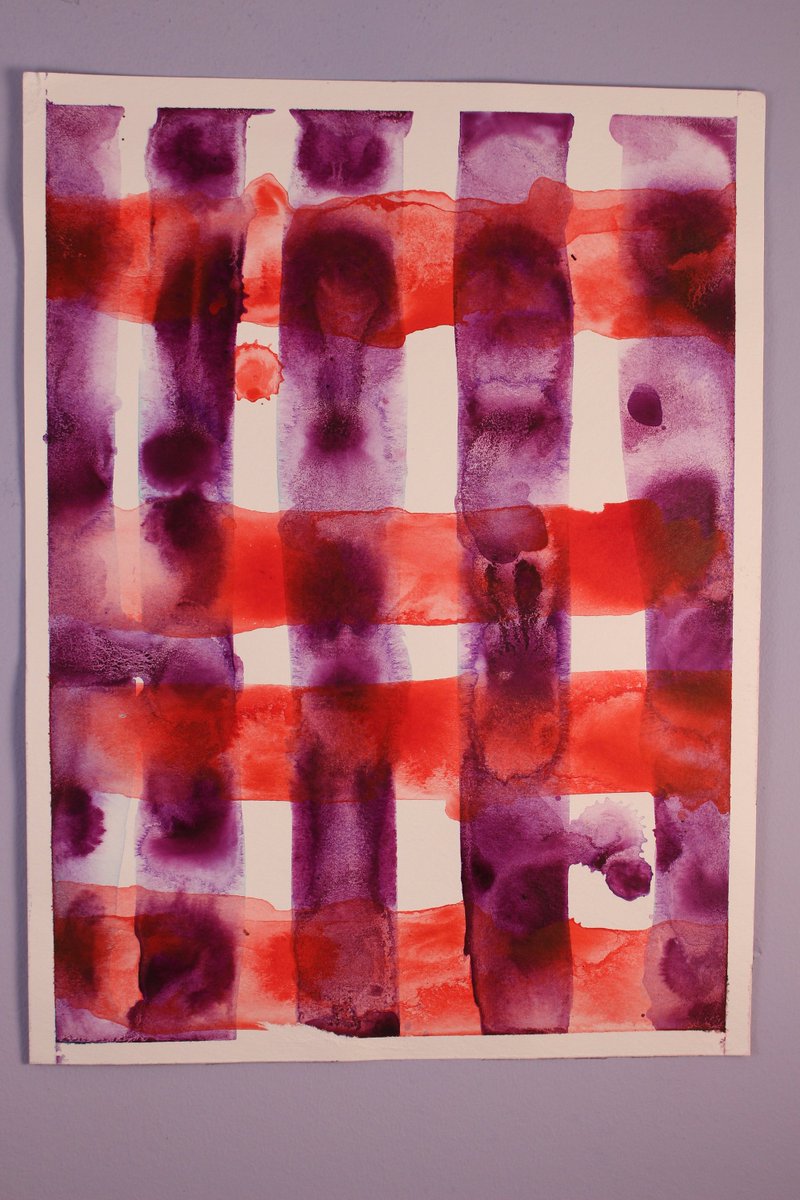LilBeeDesign's tweet photo. Red and purple ink wash study https://t.co/Dt4PaxpPeX