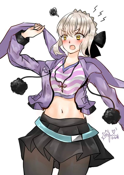 #FGOでマイルームランダム設定にして一番目に来た鯖に二番目に来た鯖の服を着せた絵を描く 
💓💓😄😄 