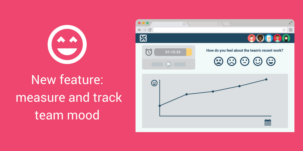 instantagenda's tweet photo. We have another HUGE feature announcement for #agile teams: you can now measure and track team mood during #retrospectives in Instant Agenda! Give it a shot, it’s free for 42 days: https://t.co/ErW94Gzrqn 
#lean #scrum #management #wellbeingatwork #meetings https://t.co/vgFcHKwpUS