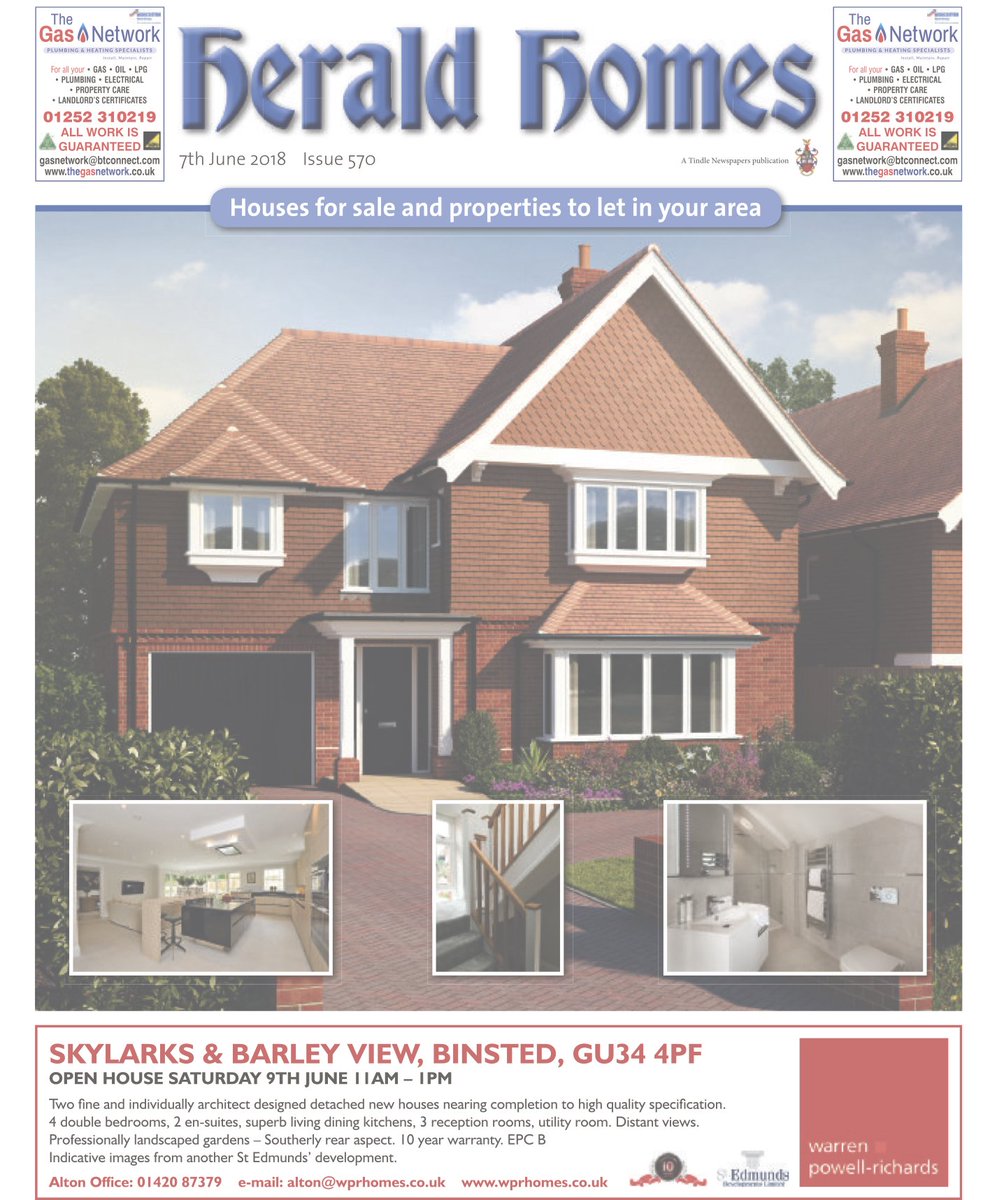 farnhamherald's tweet photo. House hunters - get your free #HeraldHomes supplement inside this week's Herald! With homes by @wprFarnham, @struttandparker, @WilsonHill4, @ChartersEstateA, @ClarkeGammon, @BewleyHomes, @MEEstateAgents, @HamptonsFarnham, @HellardsEstateA, @JacksonStops and more... 🏘 https://t.co/3lSibmVXcp
