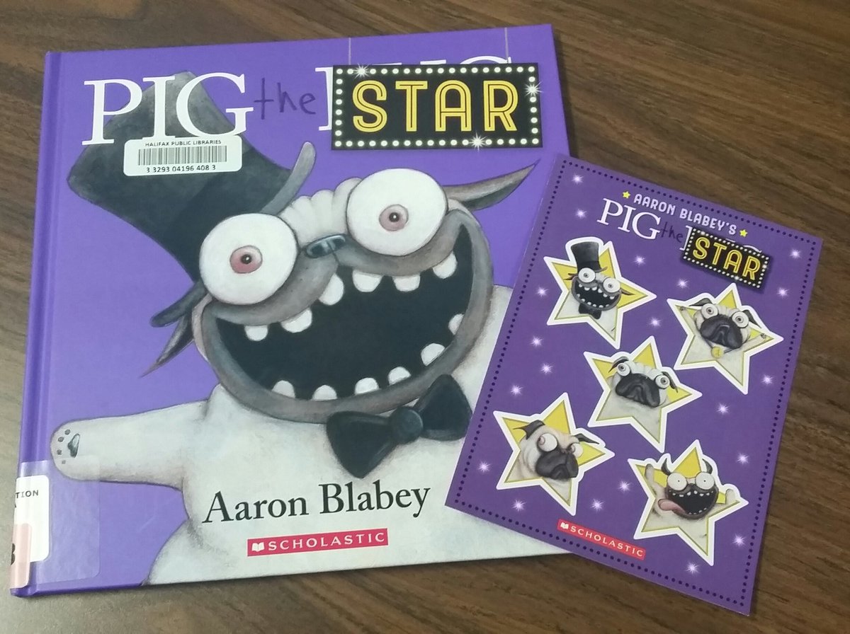 Yay! We received some #PigThePug #PigTheStar stickers at work today for um...the kids! Thanks @Library_Joc & @scholasticCDA 😊