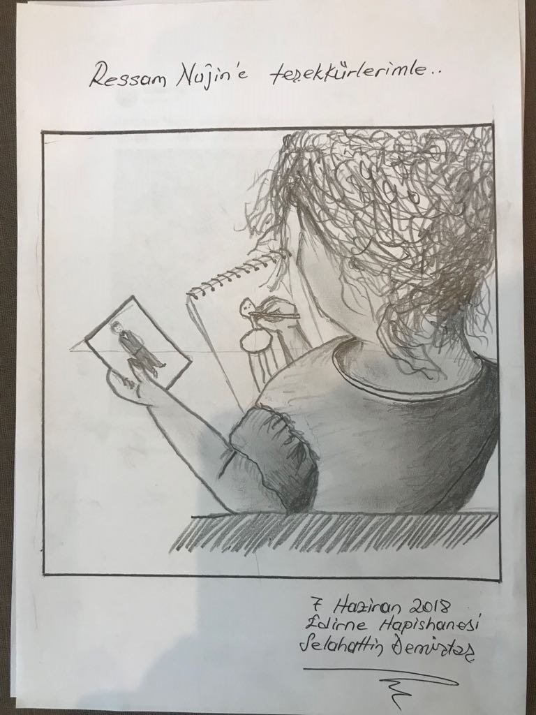 hdpdemirtas's tweet photo. Ressam Nujîn'e teşekkürlerimle... https://t.co/Hea5lejlH4