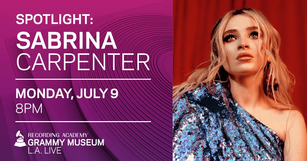 i’ll be at the grammy museum july 9th for an intimate performance and q&a. presale starts today and tickets go on sale june 14th! grammymuseum.org/events/detail/…