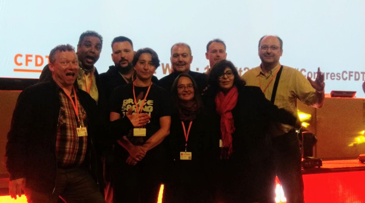 Polarys94's tweet photo. #secif #CongresCFDT la délégation du SECIF au Congrès confédéral CFDT RENNES 2018 https://t.co/XhSZY44fIJ