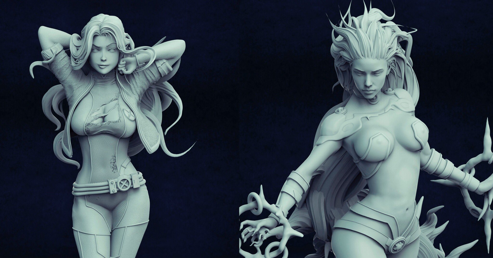 80 LEVEL ar Twitter: "Nicely detailed 3D sculptures by @ruso3d made wi...