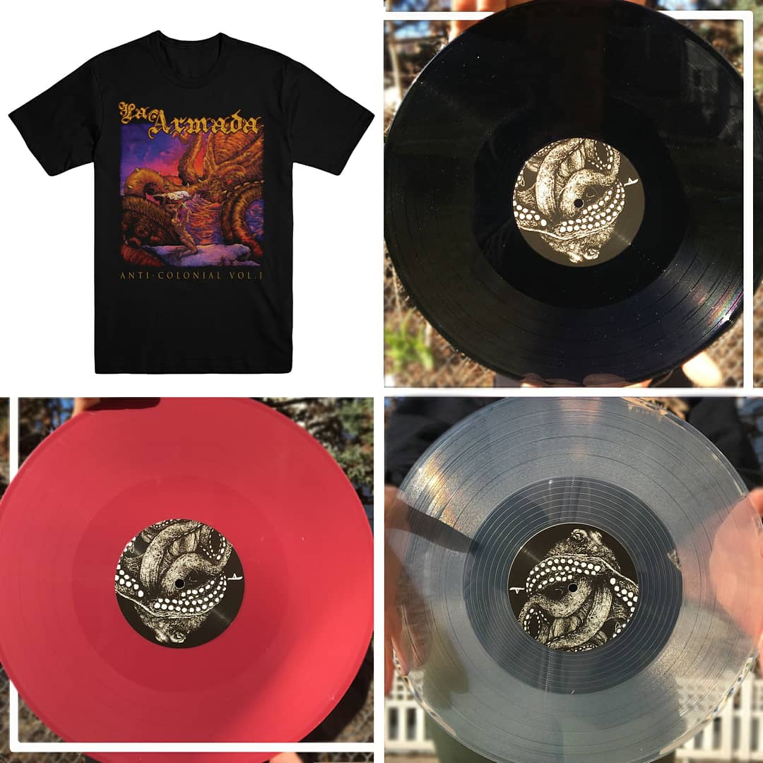 laarmadamusic's tweet photo. Second pressing has arrived along with a sick 8 color album art shirt. Pick one up : https://t.co/FRtmYuXqIk https://t.co/yQ377luTRV