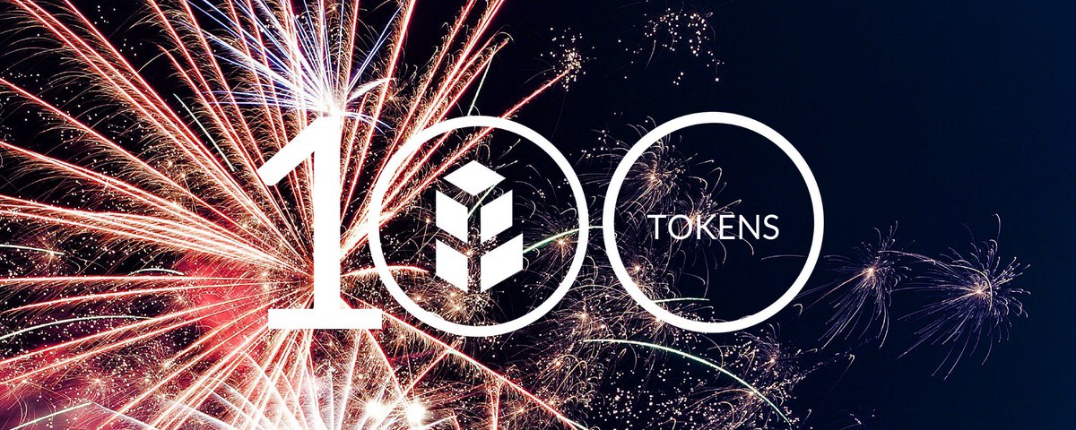 Bancor's tweet photo. In celebration of over 100 tokens on the Network, we’re giving away Bancor swag! Tweet your favorite $token project @Bancor, explain why and add #100tokens https://t.co/KIslwRfQnk https://t.co/Y7NREWAlMn