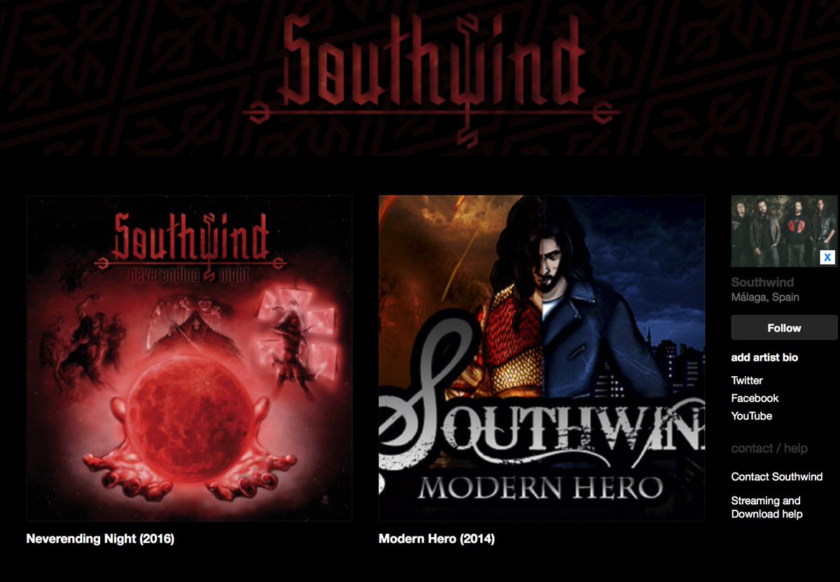 SouthwindSpain's tweet photo. Escucha o descarga gratis nuestra música en Bandcamp https://t.co/iG4GSnE5dB
Listen or download our music for free on Bandcamp https://t.co/iG4GSnE5dB https://t.co/QkPbsLoFEq