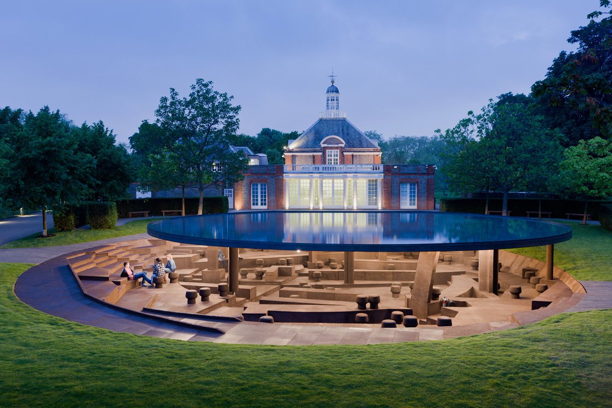 StageOneLtd's tweet photo. For 2012's collaborative Pavilion design from Herzog & de Meuron and @aiww, we lined the subterranean space with cork and manufactured the shallow reflective pool held above it - working almost entirely in the rain. https://t.co/tDLigkZf16
#10yearsofmaking #SerpentinePavilion https://t.co/LZUuF16vv8