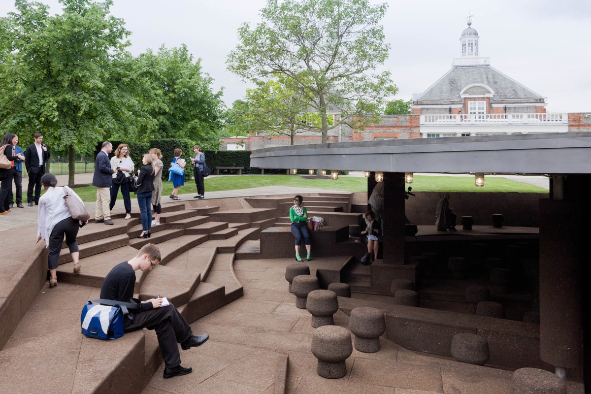 StageOneLtd's tweet photo. For 2012's collaborative Pavilion design from Herzog & de Meuron and @aiww, we lined the subterranean space with cork and manufactured the shallow reflective pool held above it - working almost entirely in the rain. https://t.co/tDLigkZf16
#10yearsofmaking #SerpentinePavilion https://t.co/LZUuF16vv8