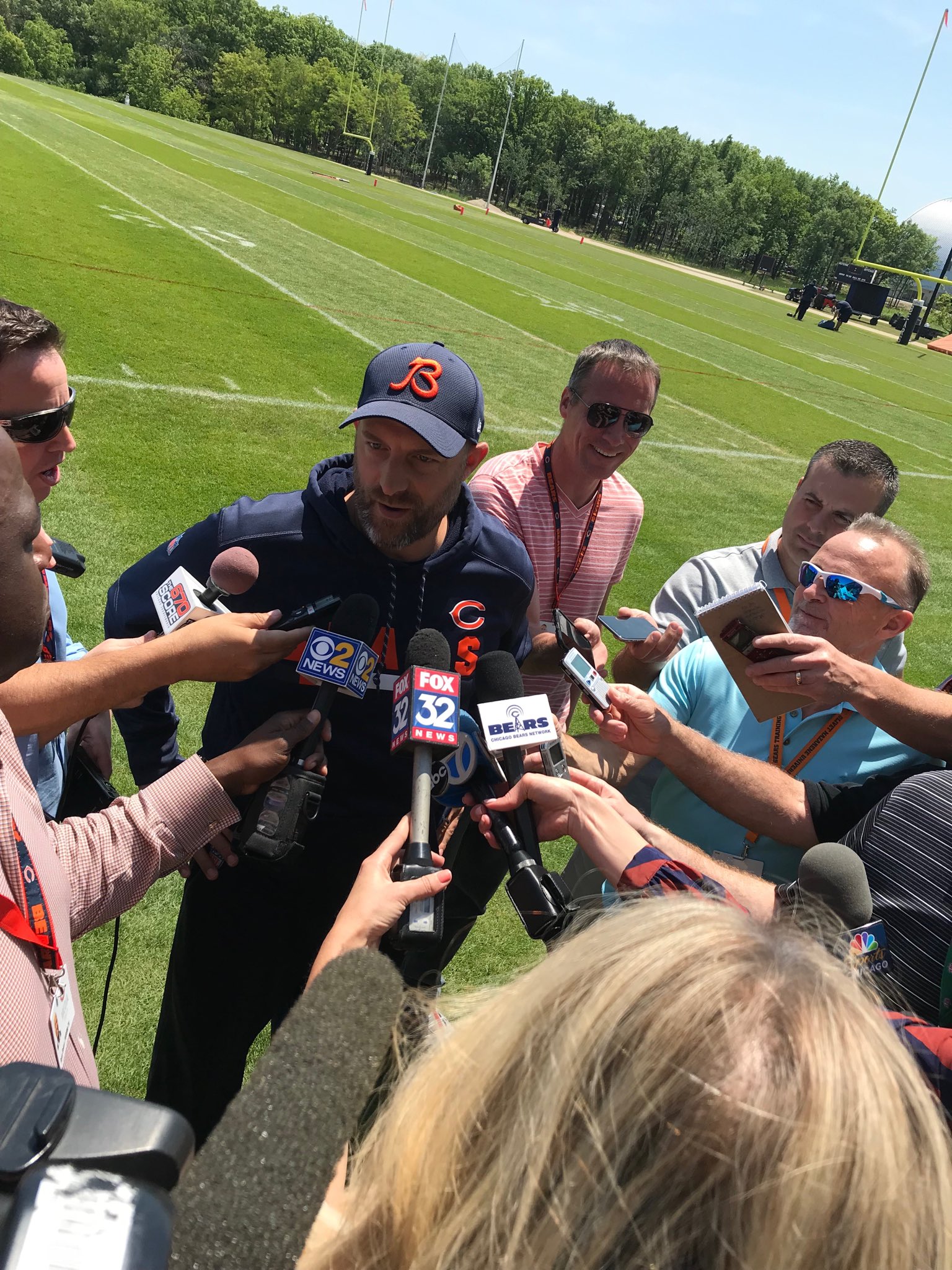 Brad Biggs on Twitter "Bears coach Matt Nagy ties a bow on the team’s
