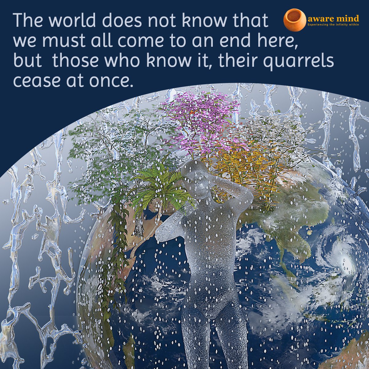 _AwareMind's tweet photo. The world dose not know that  we must all come to an here, but those who know it, their quarrels cease at once. #meditation #awaremind #health #yoga https://t.co/e5wSsOOIfD