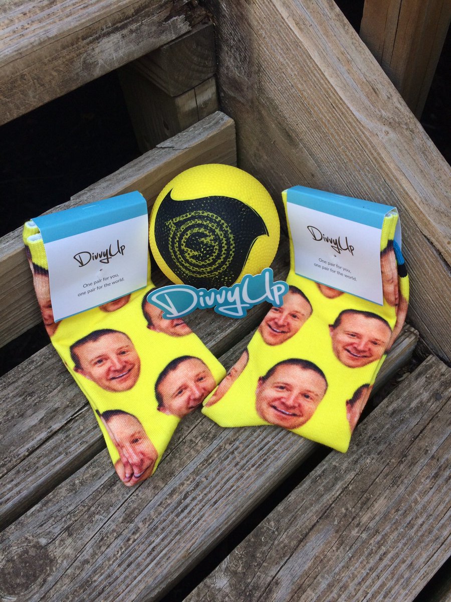 GlakeSpikes's tweet photo. Fashion advice from your friends at Grayslake Roundnet: fun socks are in. Are you in for Grayslake Spikefest 2018? You could win a pair of these @DivvyUpSocks covered with the chiseled face of @spikeballchris or even a free pair of your own design! Registration link in bio! https://t.co/kOAdbdrvtW