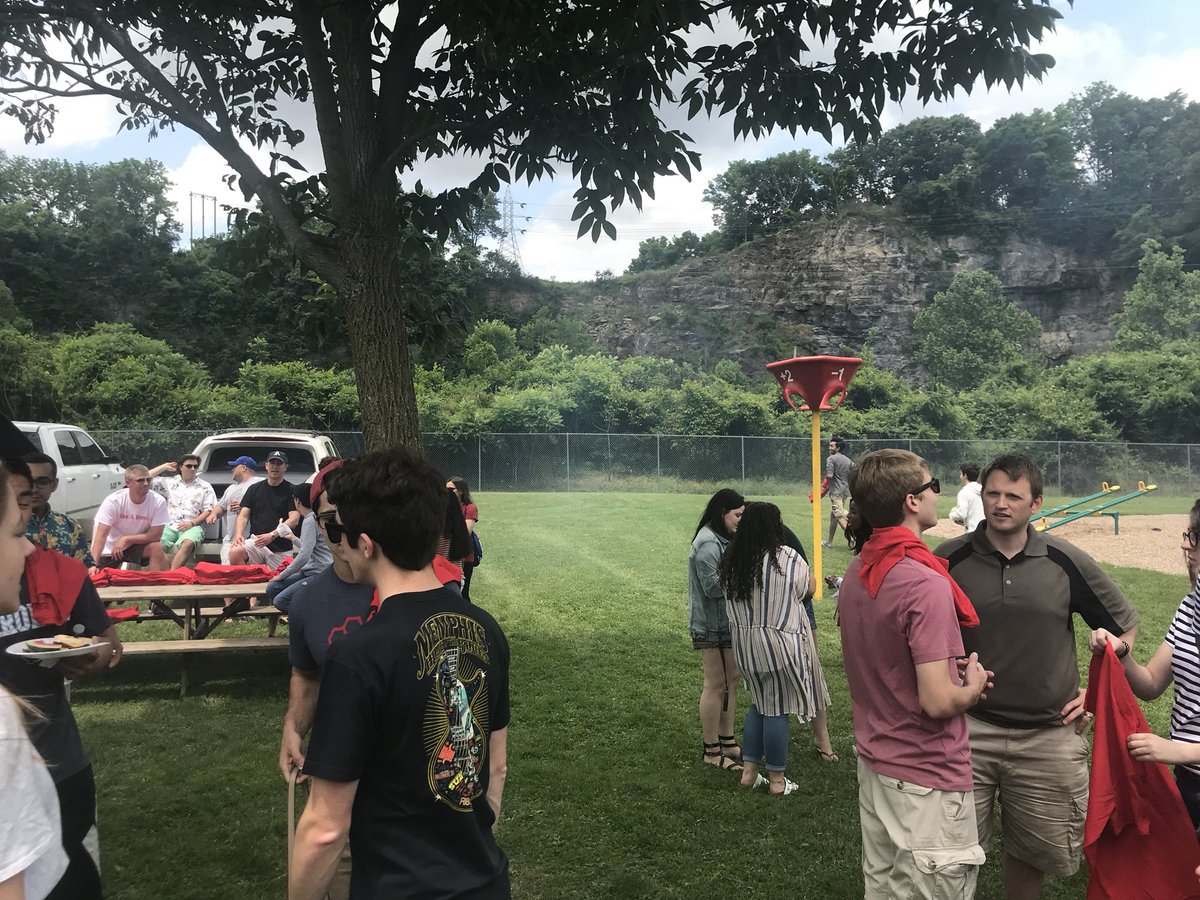 Fun afternoon with <a href="/eahs_2018/">Class of 2018</a>, friends, faculty, and food! We’re proud of all of your accomplishments both big and small. We will miss having you in the halls of EAHS but look forward to calling you alumni. #easdROVERS #easdROVERpride 🖤❤️