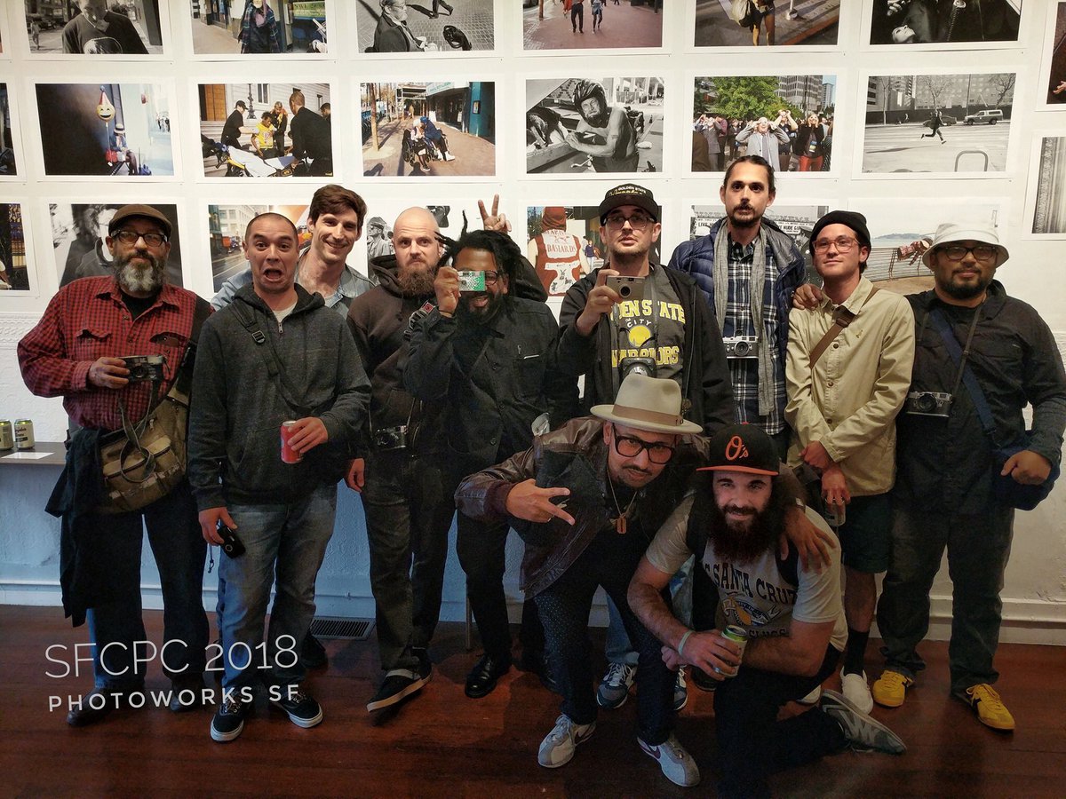 sfc_pc's tweet image. 📷 Group photo from the StreetFoto exhibition at Photoworks. Thanks to everyone who came to the opening. Photographs will be on view thru Saturday 6/9. Photo credit: @recasper #streetfotosf