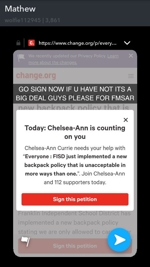 JosiphineR's tweet photo. Ik I don't have many followers but our school is putting in this new rule uhhh just look at the pics and plz retweet this as much as possible and go to this link and sign up if you think this is wrong
content://media/external/file/60393 https://t.co/Zy4lWMlNxa