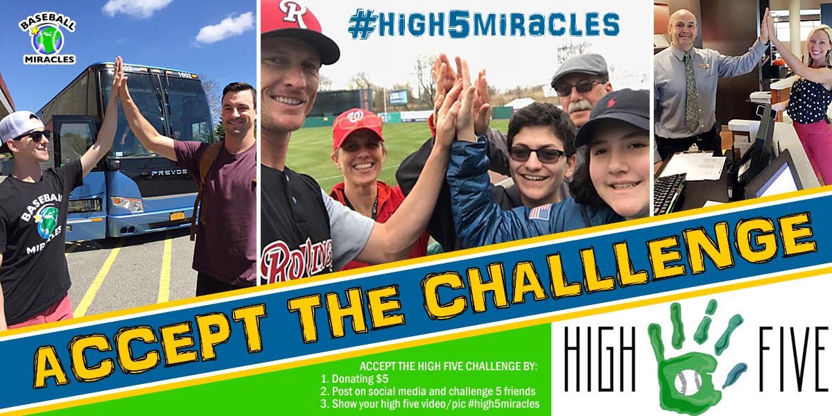 We would like to thank <a href="/BaseballAmerica/">Baseball America</a> for the ad in their upcoming magazine! If you haven't yet check it out and also see the picture below on how to participate in our #High5Challenge! #MiraclesEveryday 

Link to post⬇️
facebook.com/247155898718/p…