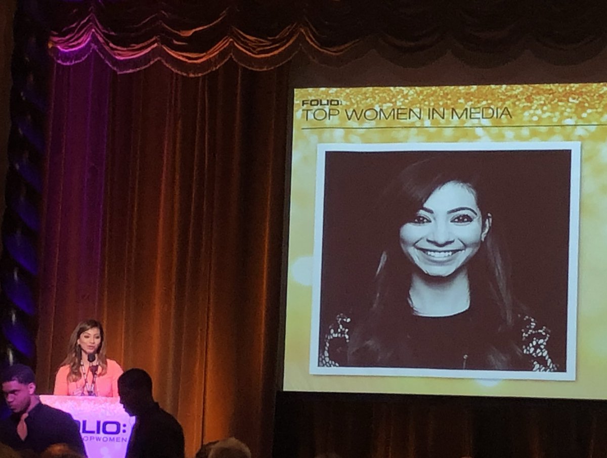 So thrilled that Dr Deepna Devkar is getting well deserved recognition at the Folio Awards! @dotdashco #FolioTopWomen and great speech!