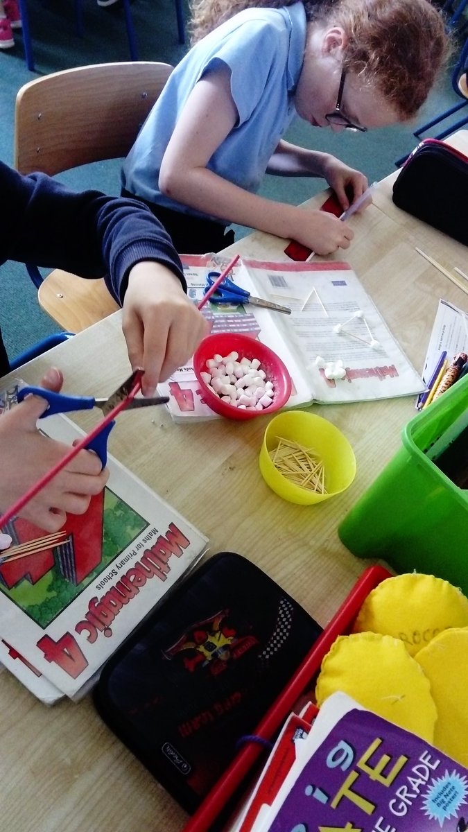 4thClass_Slane's tweet photo. Throwback to constructing 3D shapes from marshmallows! A few may have been gobbled afterwards if we were successful...@PDSTPrimSTEM https://t.co/NZWOY9uy6A