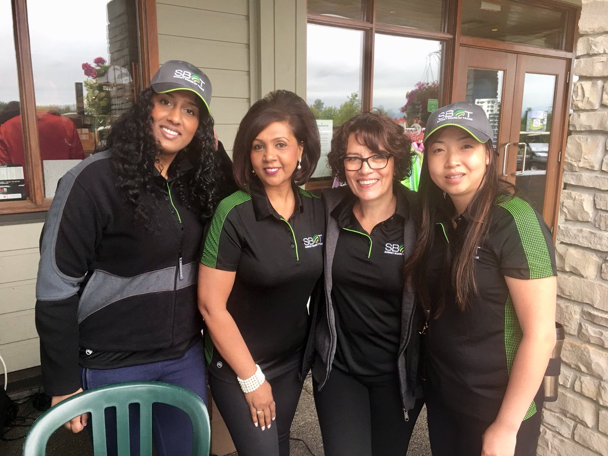 Surrey Board of Trade Staff ready for our Golf Tournament. <a href="/SBofT/">swrbot</a> <a href="/morgancreekgolf/">Morgan Creek Golf</a>