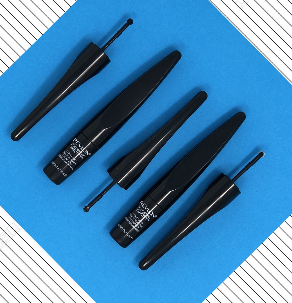 RevlonUK's tweet photo. When in doubt… WING IT with our NEW #Colorstay Exactify Liquid Liner  ! 👏🏾🙌🏽

Get yours at @BootsUK:
 https://t.co/q0np2XVZrU https://t.co/S3Yqkp5JRE
