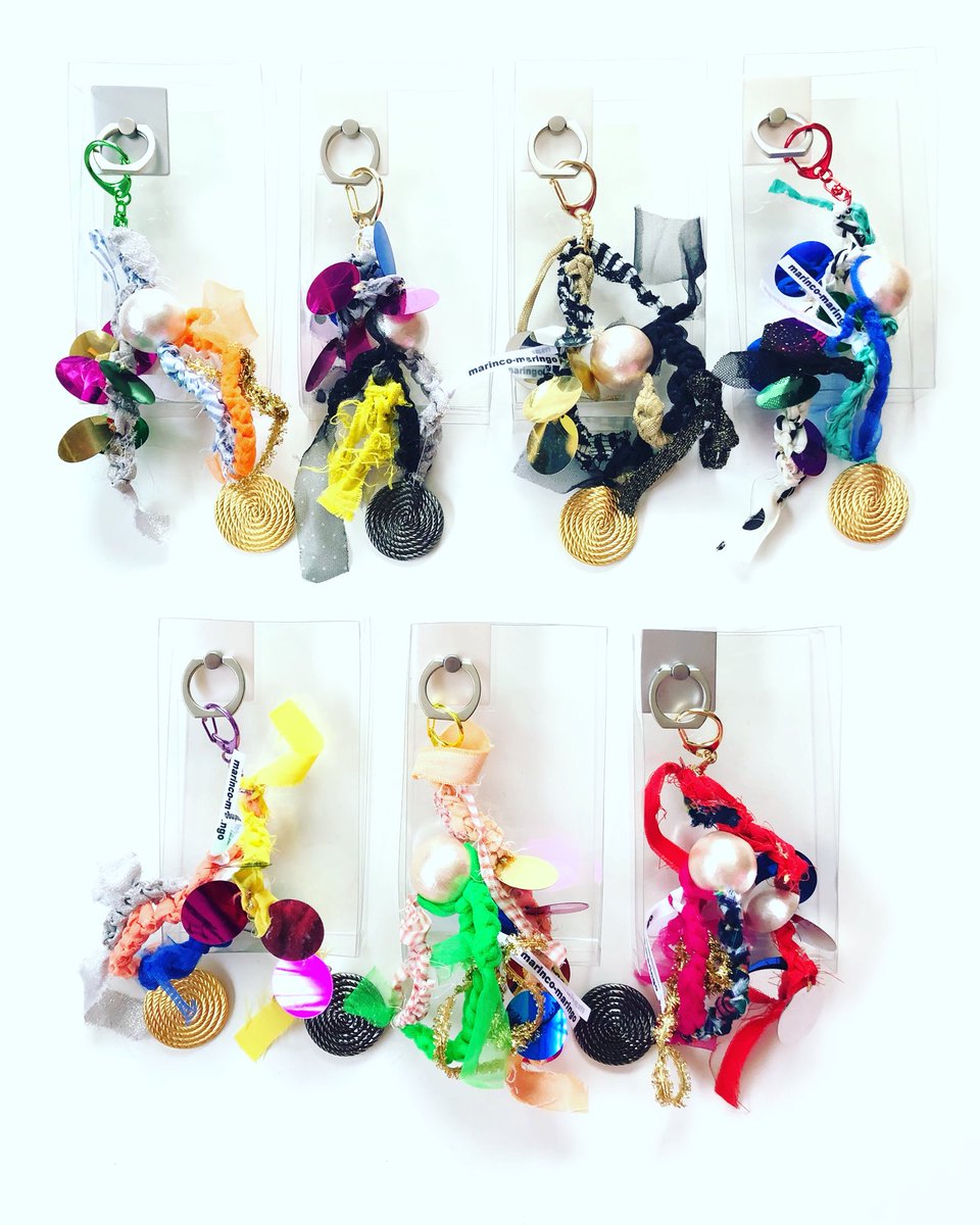 Marinco Maringo 編み人 Auf Twitter ハンドメイド スマホリング バンカーリング キーホルダー 一点物 ニット ニットアクセサリー Handmade Fashion Key バッグチャーム