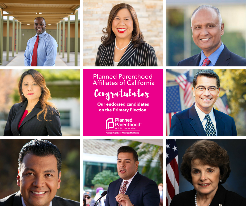 PPActionCA's tweet image. Congrats 2 our endorsed statewide candidates making it through to November! Who else is ready for a slate of champions on the ballot?! #CaliforniaPrimary2018 @TonyThurmond @BettyYeeforCA @dredhernandez @fionama @XavierBecerra @AlexPadilla4CA @RicardoLara4CA @DianneFeinstein