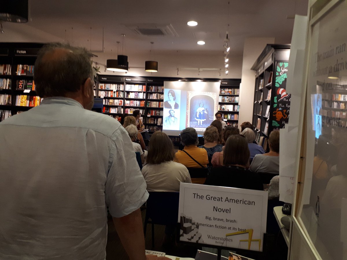 wstonesbelfast's tweet photo. Standing room only at tonight's @BelfastBookFest event with @TheYoungOscar! #MakingOscarWilde https://t.co/2YA2rlb8Ul