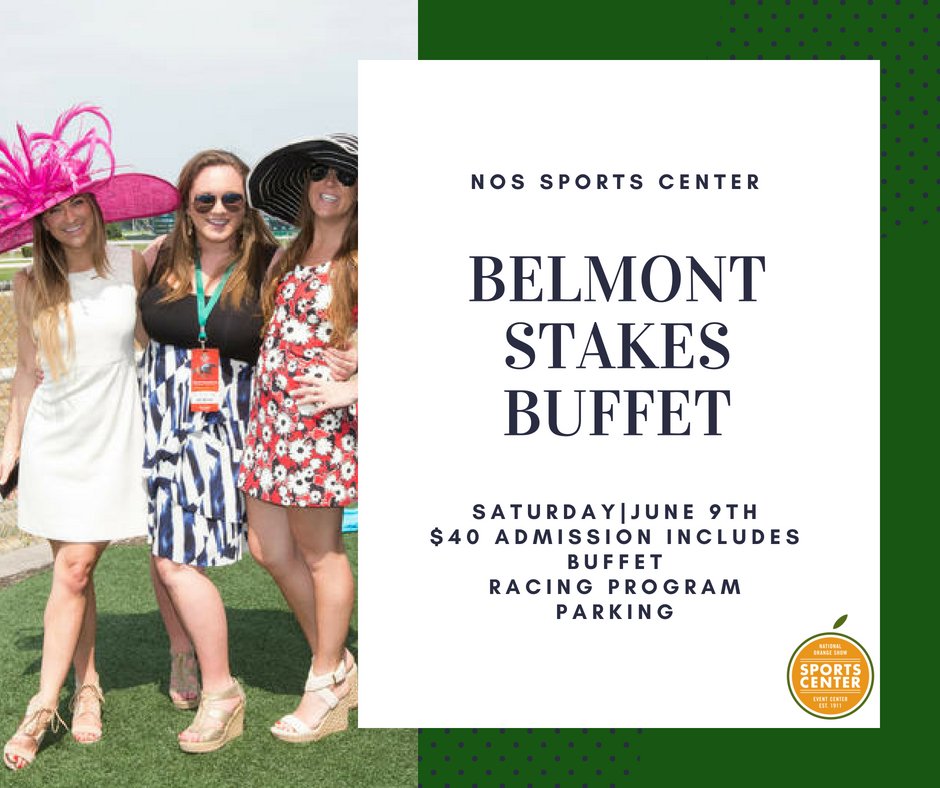 nos_events's tweet photo. Join us at the Sports Center for the 150th Belmont Stakes on Saturday, June 9th! We will be hosting a fabulous Belmont Stakes Buffet, as well as having live betting onsite. Visit https://t.co/MROEqT7mTs for more info! https://t.co/854Do56nei
