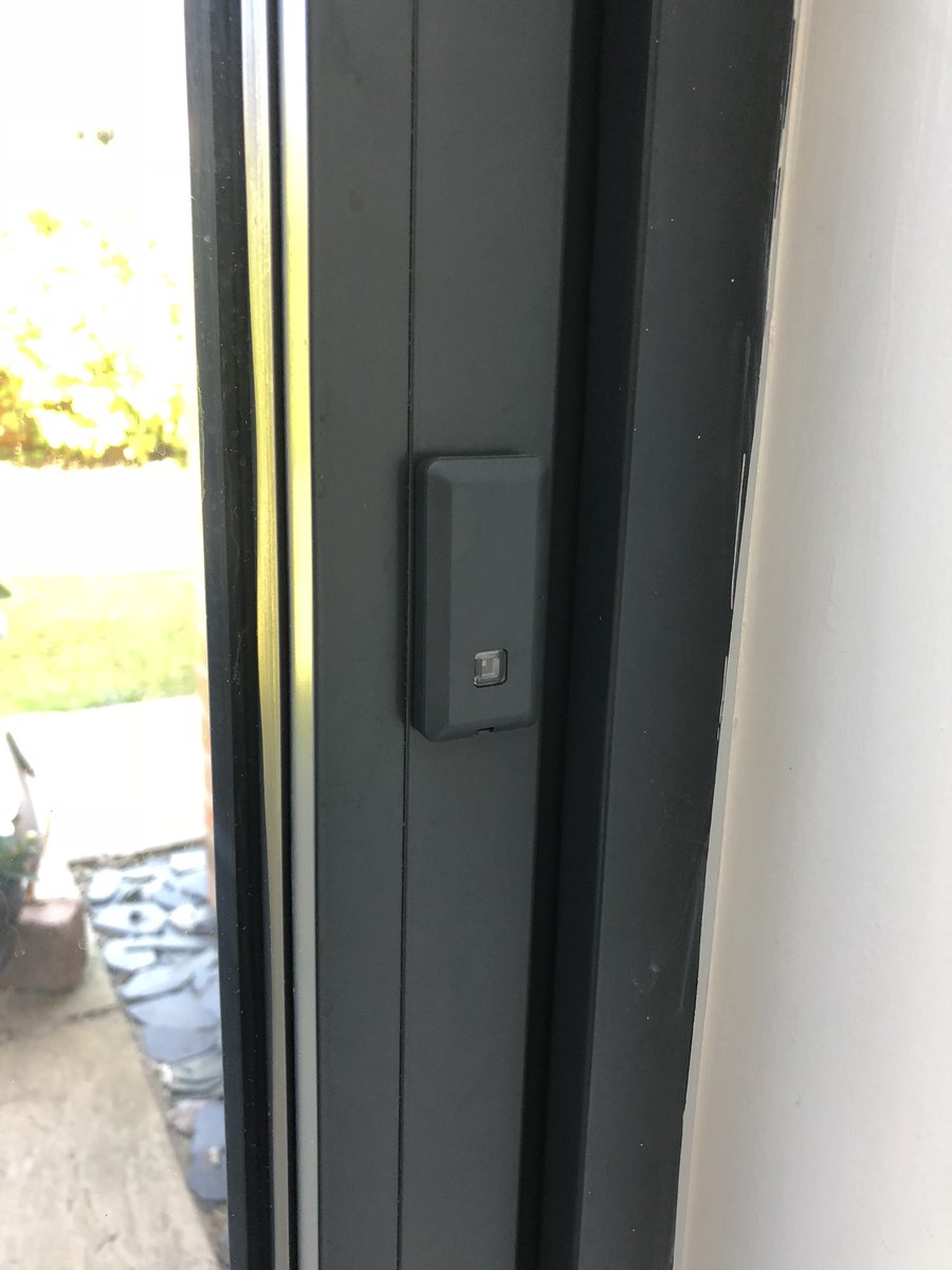 prolectsecurity's tweet photo. Today we upgraded a system to @TexecomLtd with the new #MicroShock sensors. Customer is delighted with the color match on the bifold doors. #security https://t.co/45dy7ZQ9p1