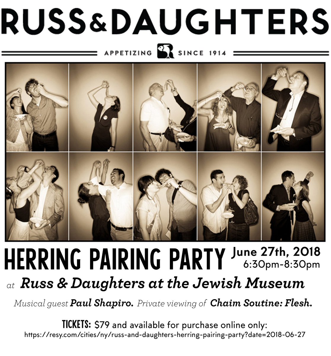 LoxPopuli's tweet photo. Announcing NEW CATCH HERRING SEASON at Russ &amp; Daughters! The season starts 6/13 at our shop, cafe, &amp; museum locations! Shipping nationwide too! Our annual RUSS &amp; DAUGHTERS HERRING PAIRING party moves uptown to @TheJewishMuseum on 6/27! Tickets on sale now https://t.co/16GOGVz9lN https://t.co/Ghn5DaaudS