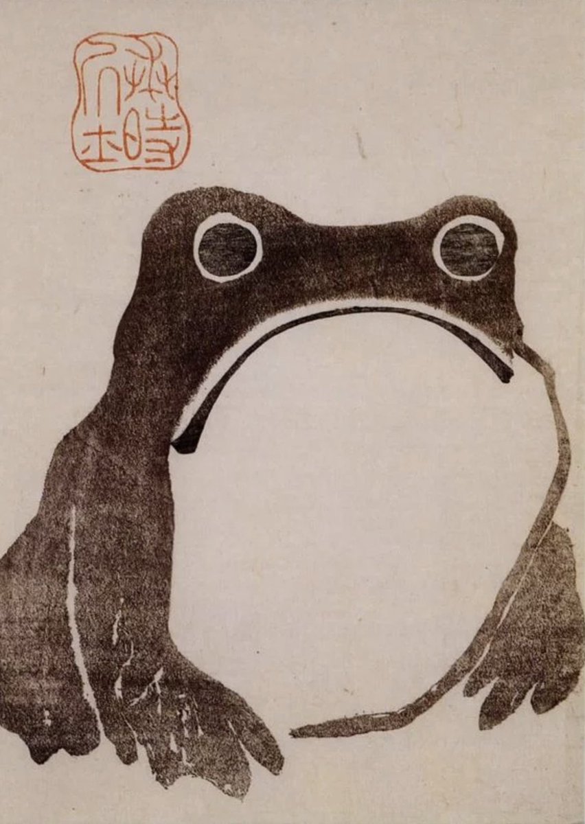 painting of a frog