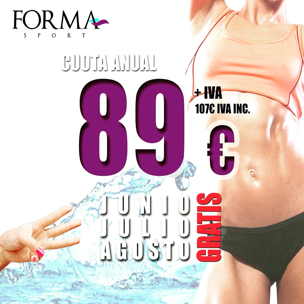 GymFormaSport's tweet photo. ¿Quieres entrenar el VERANO GRATIS? 😎 ☀ Junio, Julio y Agosto. 💪 https://t.co/dhW4TMDxYP
#oferta #promocion #oferton #gimnasio #fitness #gym #entrenamiento #deporte #culturismo #musculacion #formasport #valencia #alfafar #torrente #burjassot #alboraya #patraix #ruzafa #upv https://t.co/Rrx7DnPew5