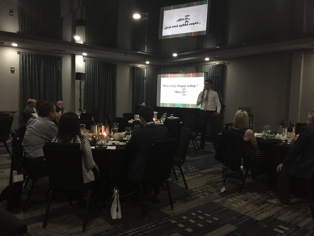 APTA_Trucking's tweet photo. Stand up comedian @patrickledwell  is hilarious! 😂😂 Good times! #TechTalent2018 https://t.co/GqpFRHeQ8t