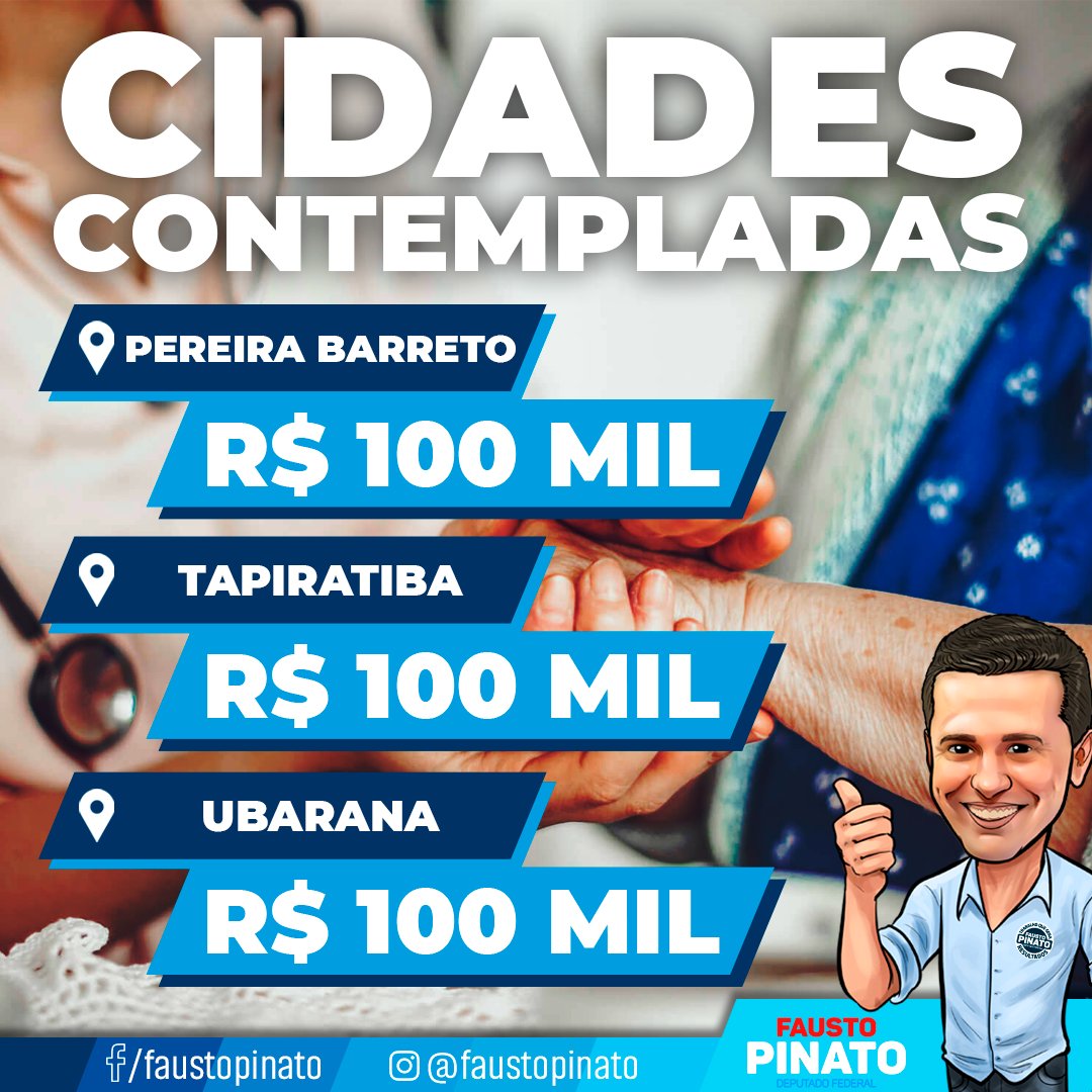 Fausto_Pinato's tweet photo. MAIS R$ 900 MIL GARANTIDOS!

Confira nas imagens, os municípios beneficiados

#IssoéPinato #JeitoPinato #TrabalhoQueGeraResultados #Liberação #Recursos #Municípios Cidades https://t.co/4OQtaWpvG2