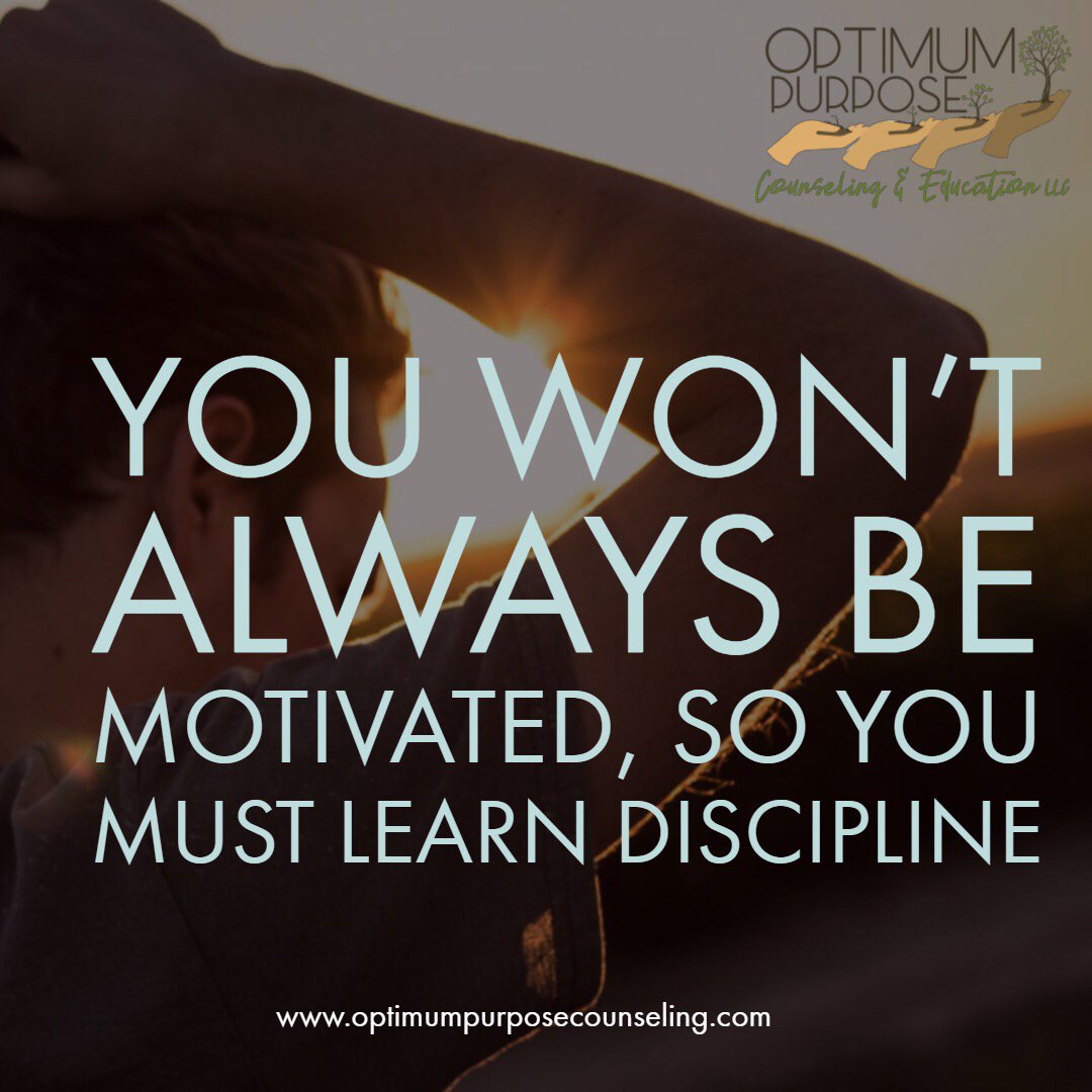OptimumPurpose's tweet image. Some days you won’t feel like pursuing your dreams, your passions, or your healing...do it anyway! 
_
Let us help you develop the discipline you need to live the life you want. 
buff.ly/2kSX0Gs
__
#OptimumPurpose #Counseling #Therapy #BestLifeNOW #Passion #Motivation