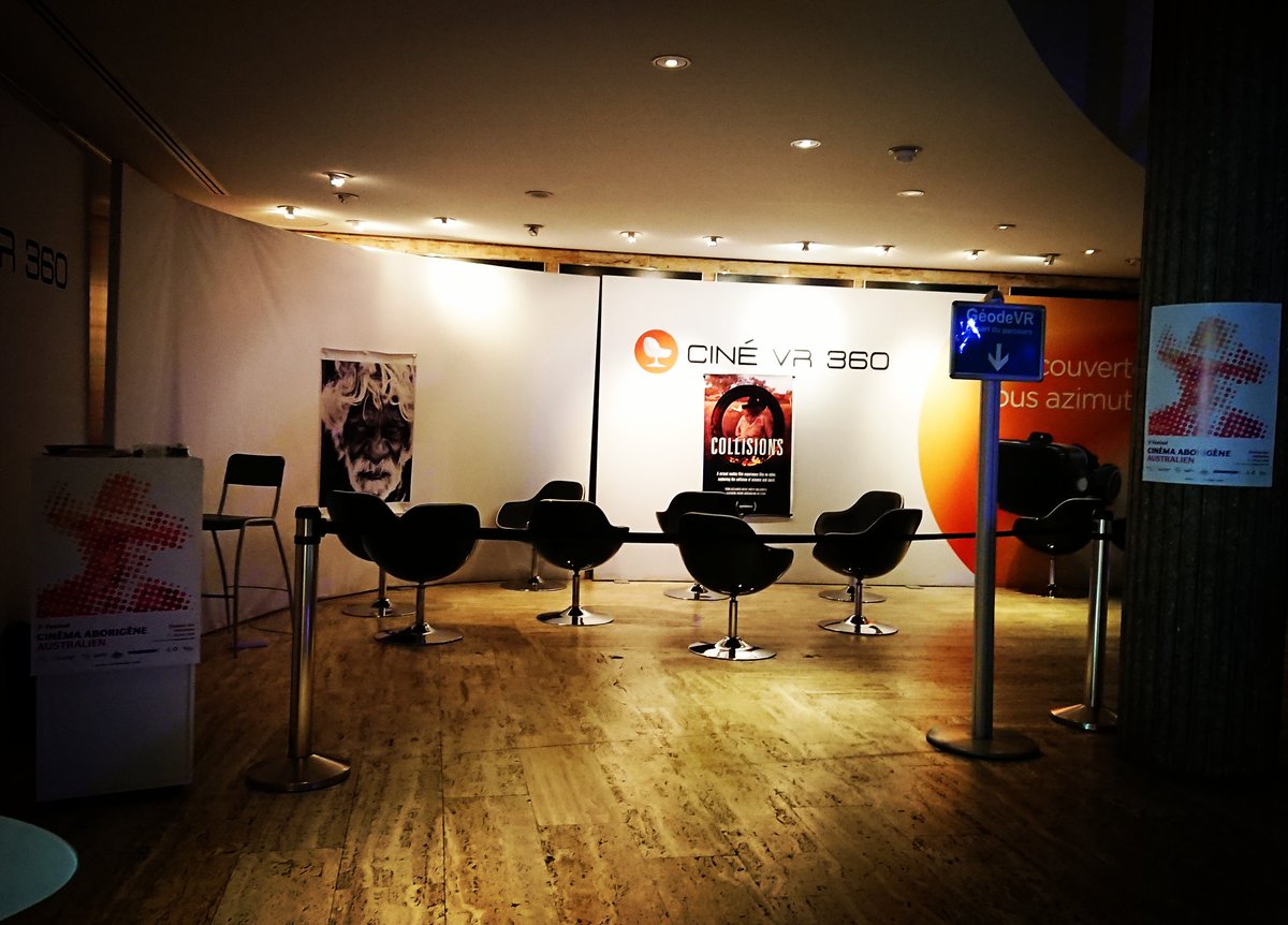 LaGeodeVR's tweet photo. Ce week-end le Ciné VR 360 accueille le 3ème festival du cinéma aborigènes. https://t.co/Bq5IfVIr0l