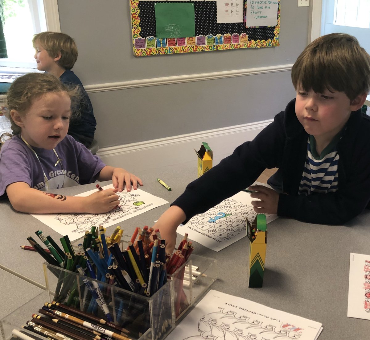 meg_ship's tweet photo. My kindergartener brought her whole class for a special visit today! #whenmomisateacher #facultykid #workperks @brimmerandmay https://t.co/1ULYgIR545
