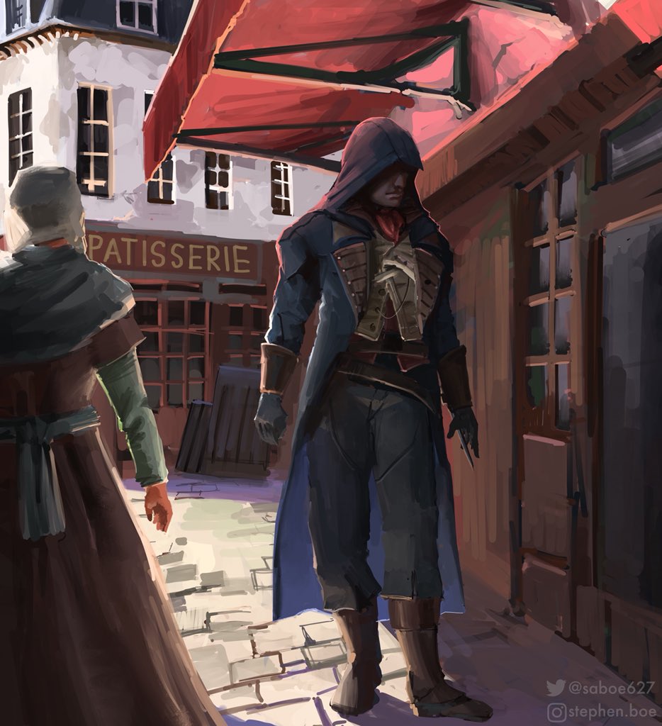 AviixeArt's tweet photo. ac odyssey announcement got me casually playing unity again ๐๐ซ๐ท #E3 #assassins #AssassinsCreedOdyssey #AssassinsCreedOrigins #assassinscreed #assassinscreedart #fanart #art #digitalart #digitalpainting #videogames #procreateapp #procreateappart #gameart https://t.co/26l08AYSkF